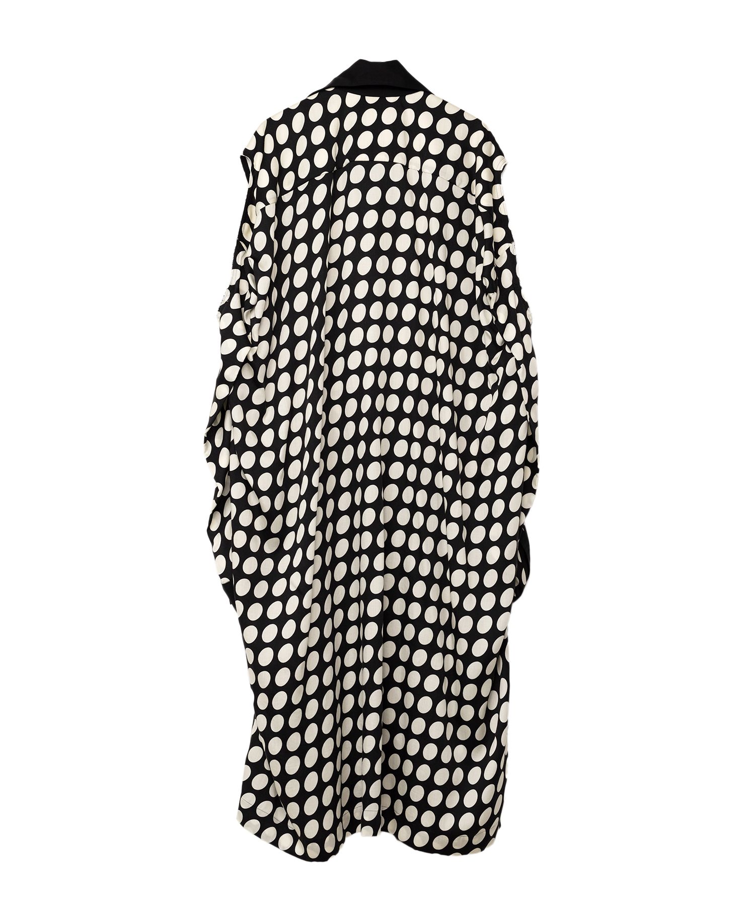 Hollowed-out Sleeve Dots Dress