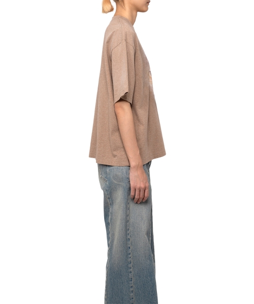 Cat Print Distressed T-shirt