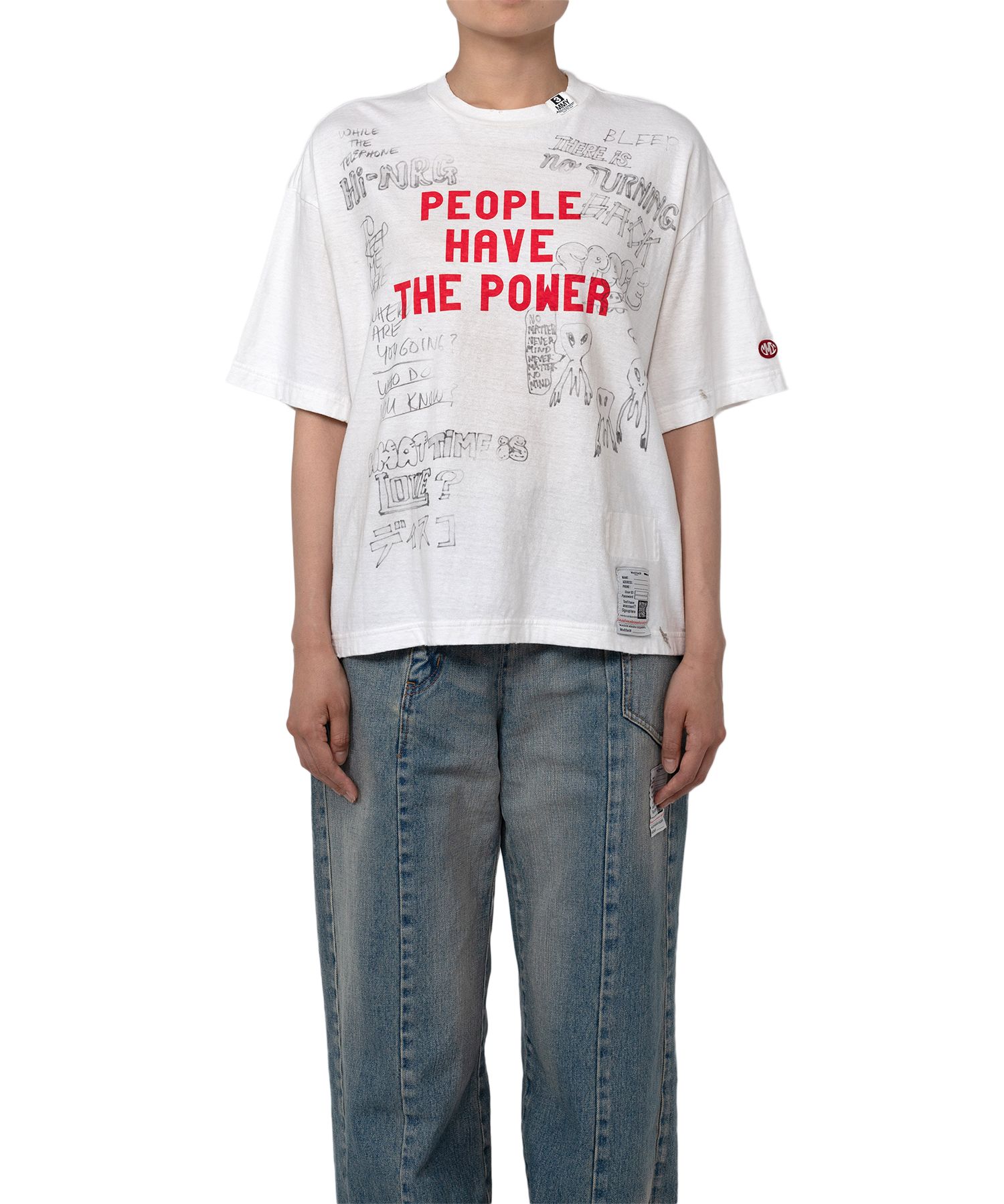 Distressed Print T-shirt