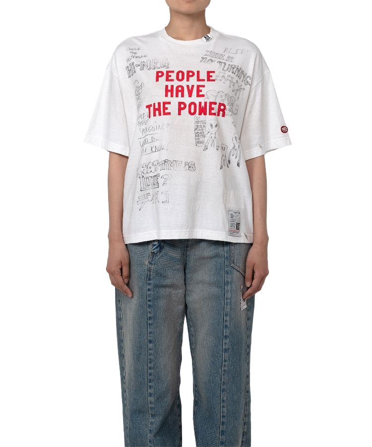 Distressed Print T-shirt