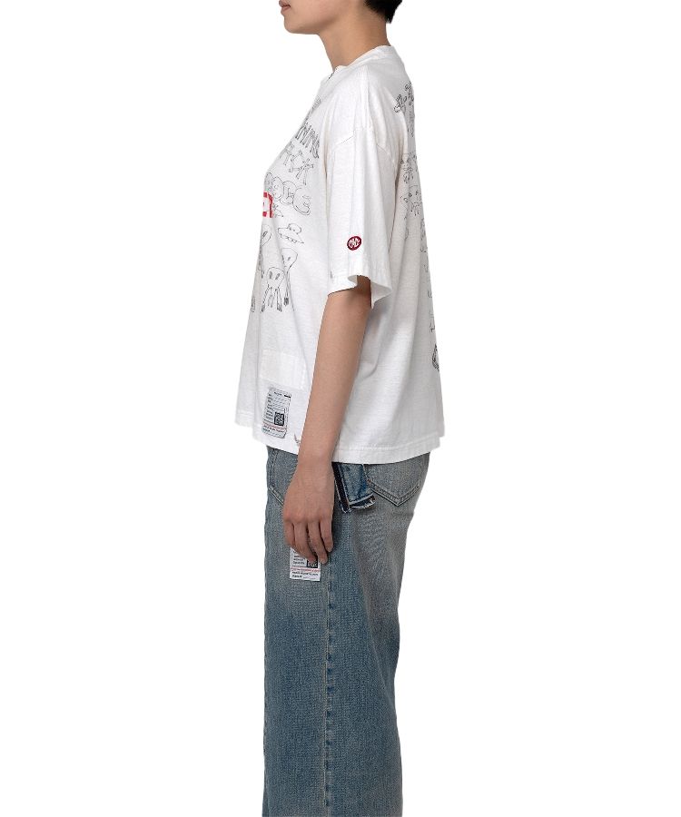 Distressed Print T-shirt