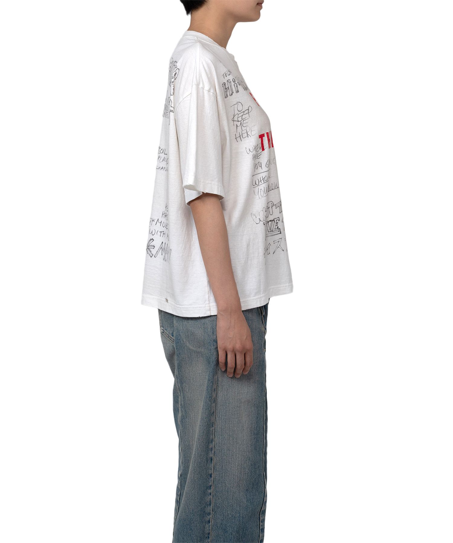 Distressed Print T-shirt