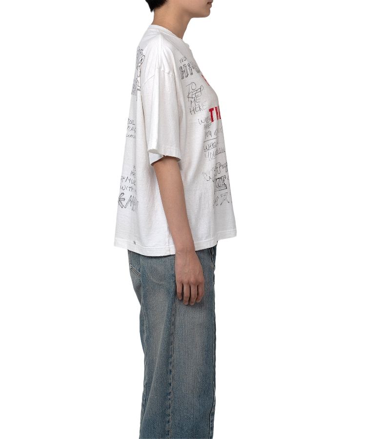 Distressed Print T-shirt