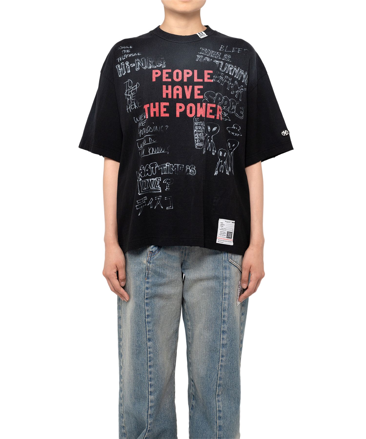 Distressed Print T-shirt