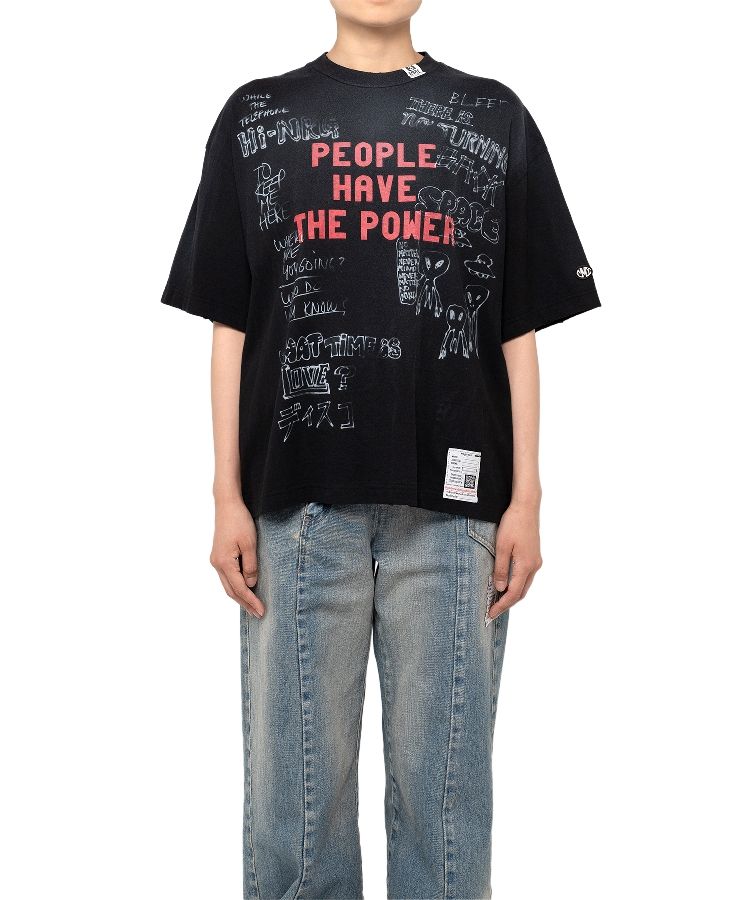 Distressed Print T-shirt