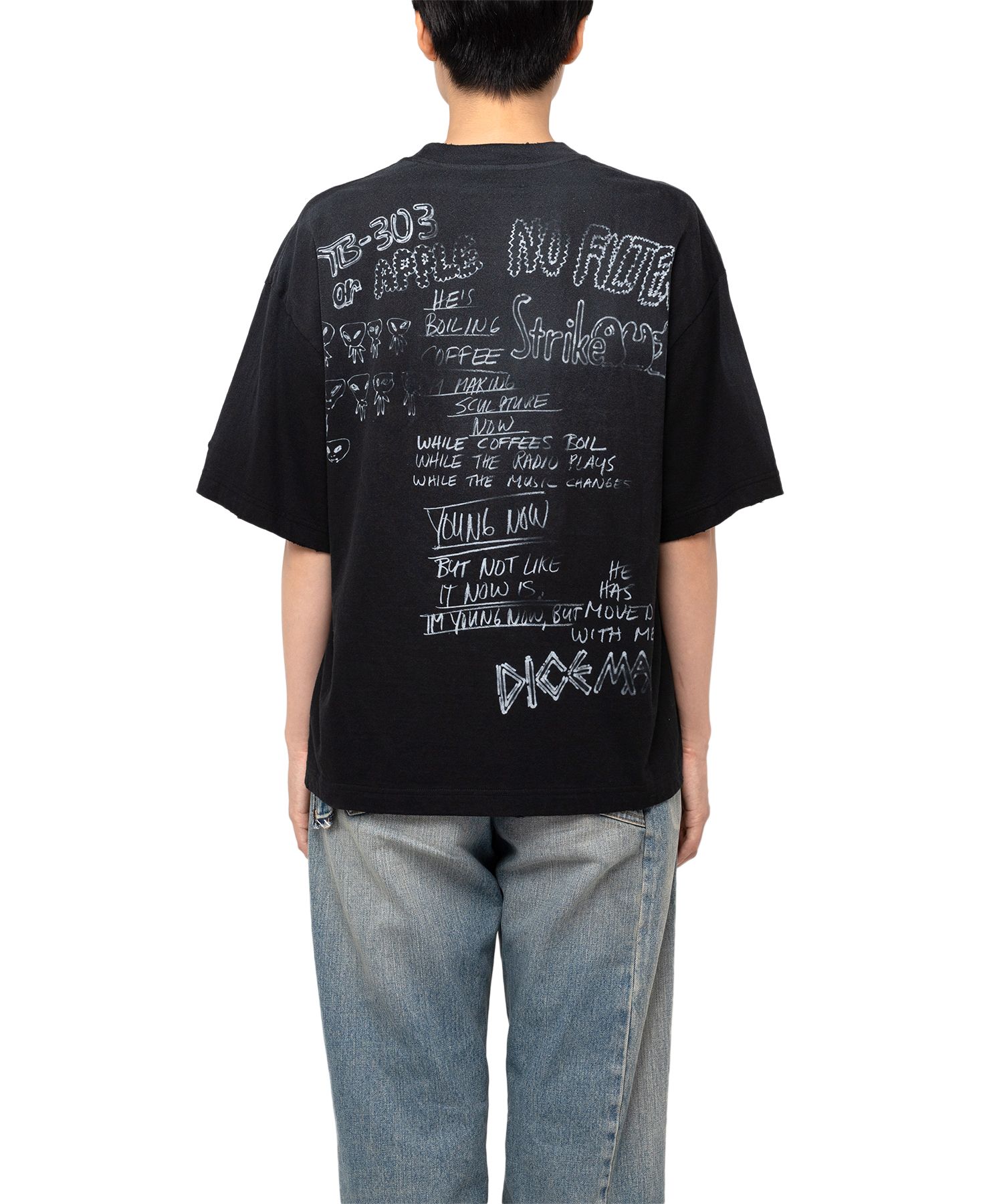 Distressed Print T-shirt