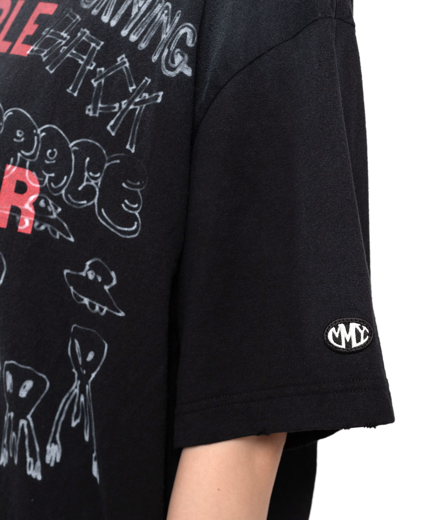 Distressed Print T-shirt