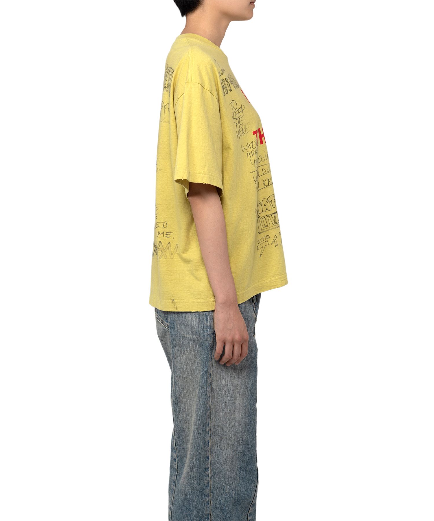 Distressed Print T-shirt