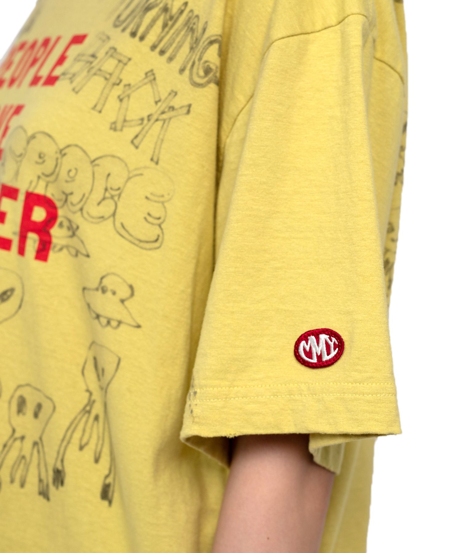 Distressed Print T-shirt