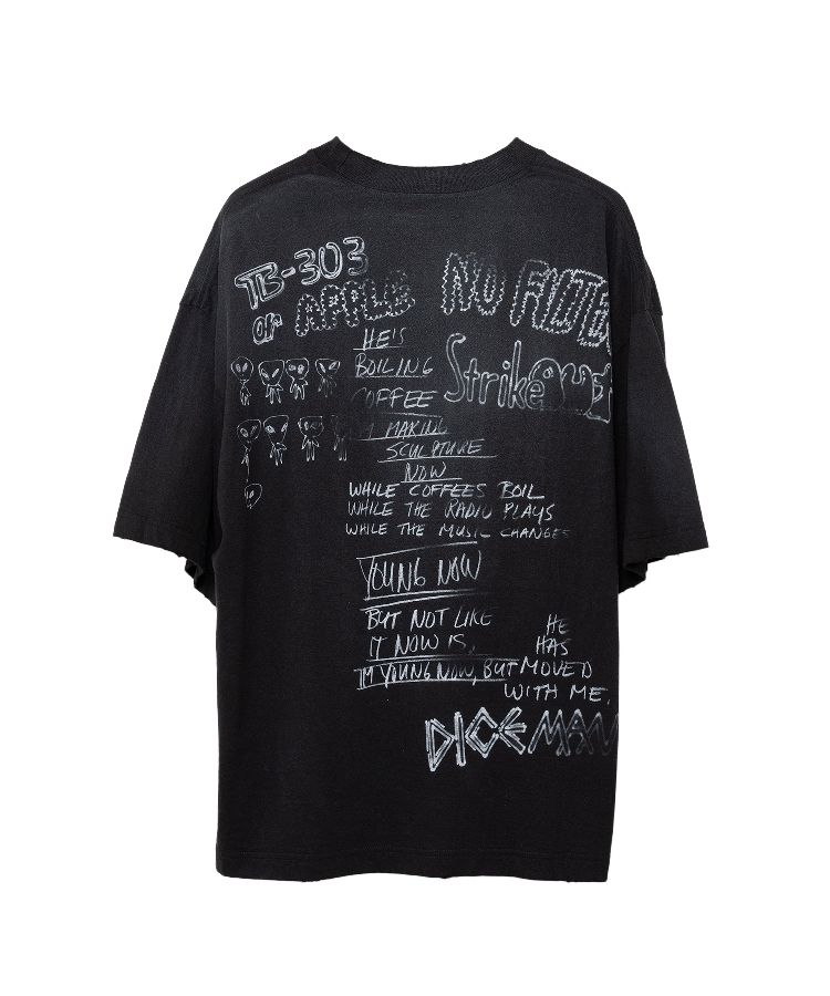 Distressed Print T-shirt