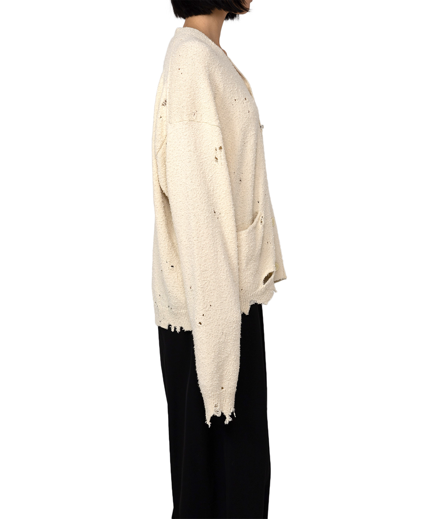 Distressed Knit Cardigan