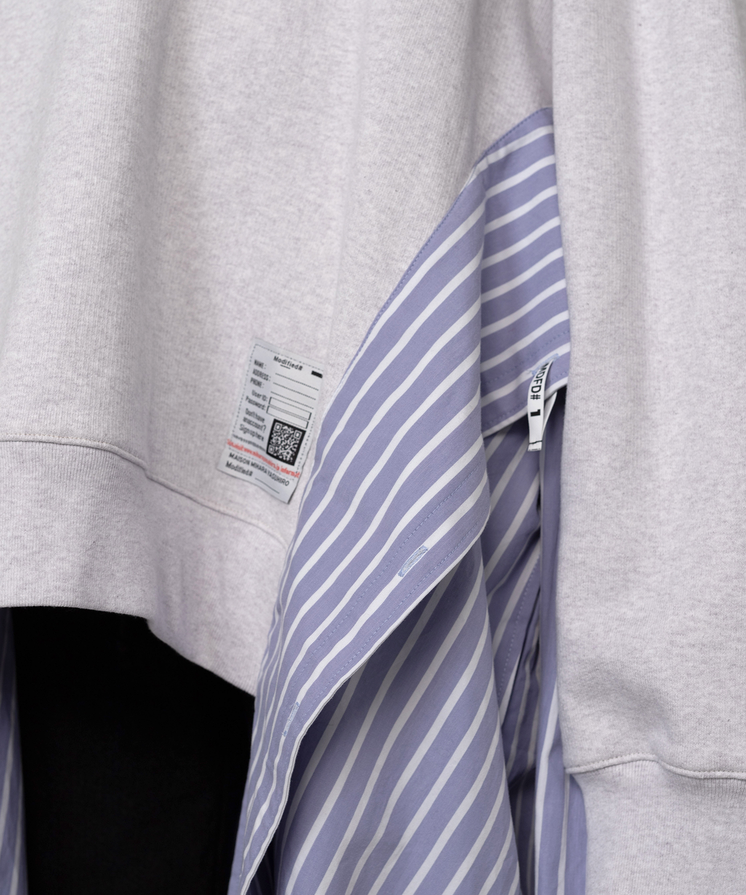 Hoodie Combined Shirt Dress