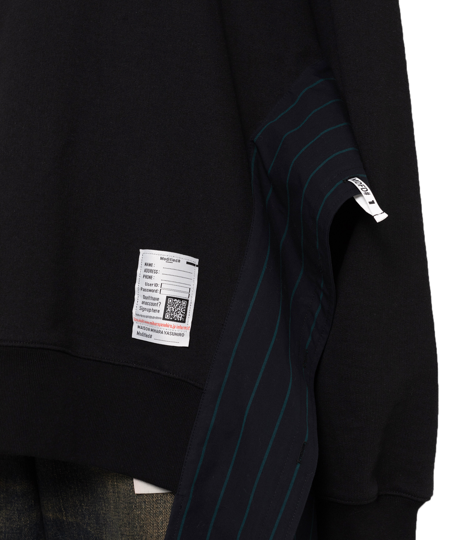 Hoodie Combined Shirt Dress