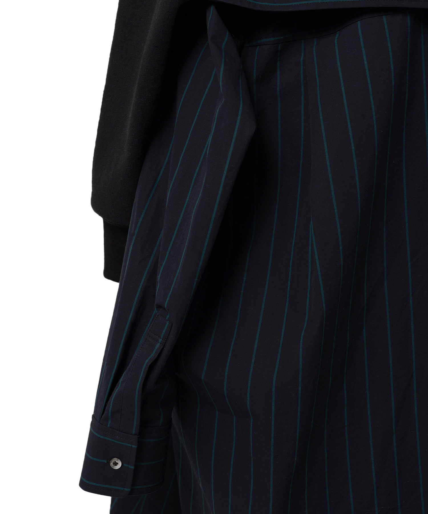 Hoodie Combined Shirt Dress