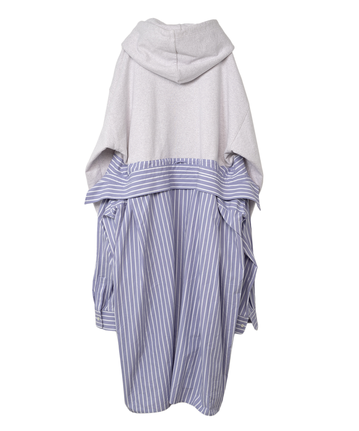 Hoodie Combined Shirt Dress