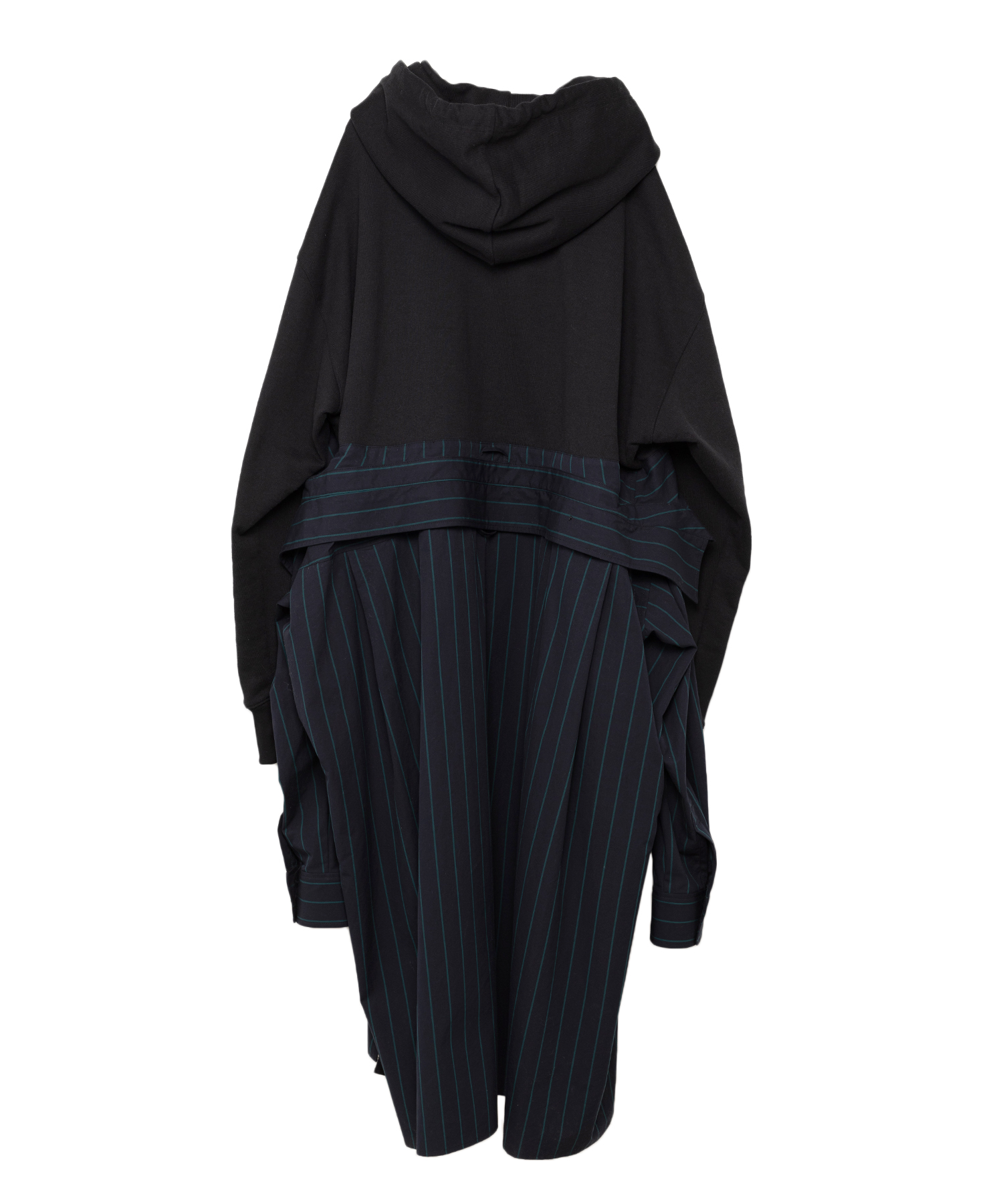 Hoodie Combined Shirt Dress