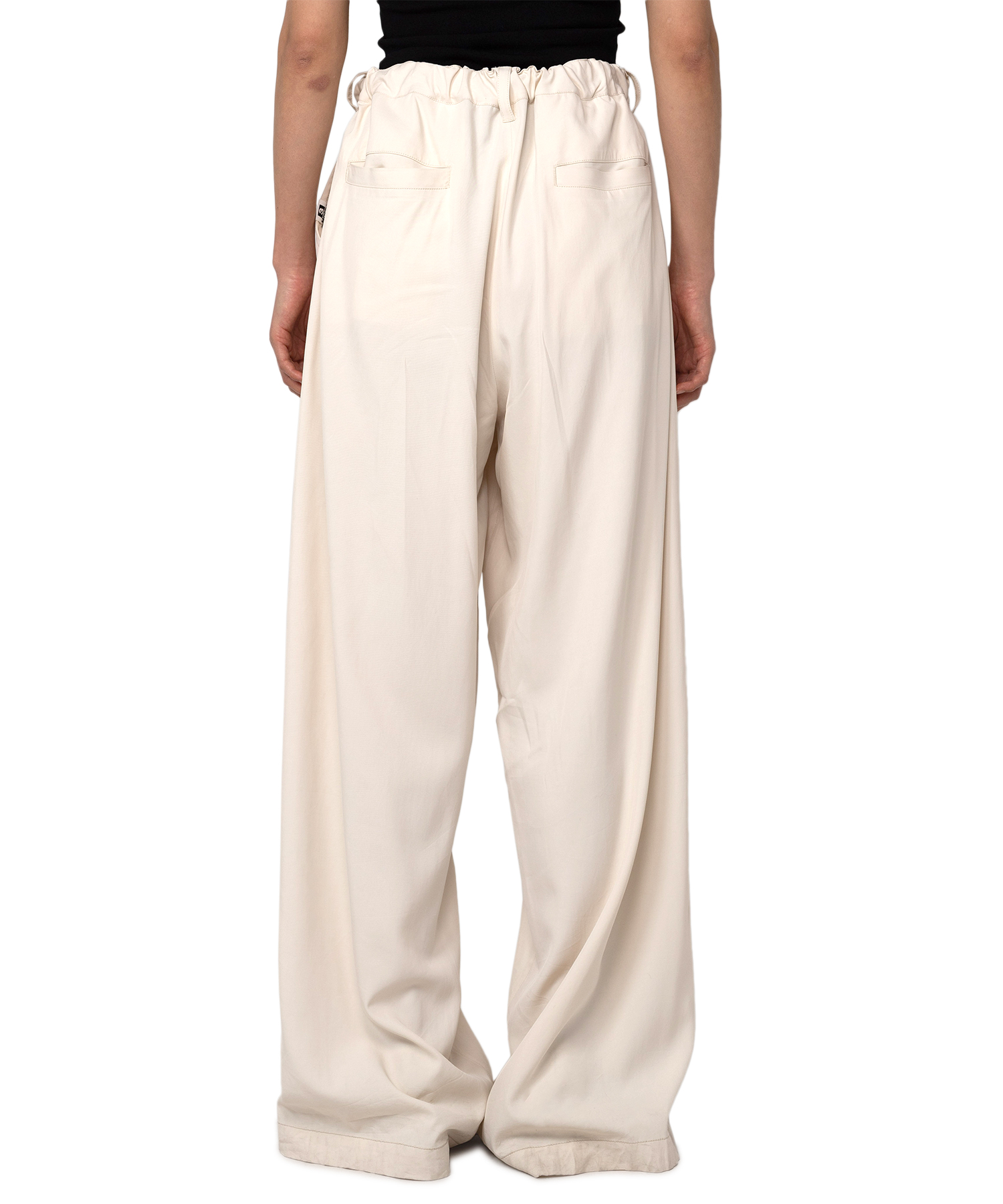Gathered Viscose Pants