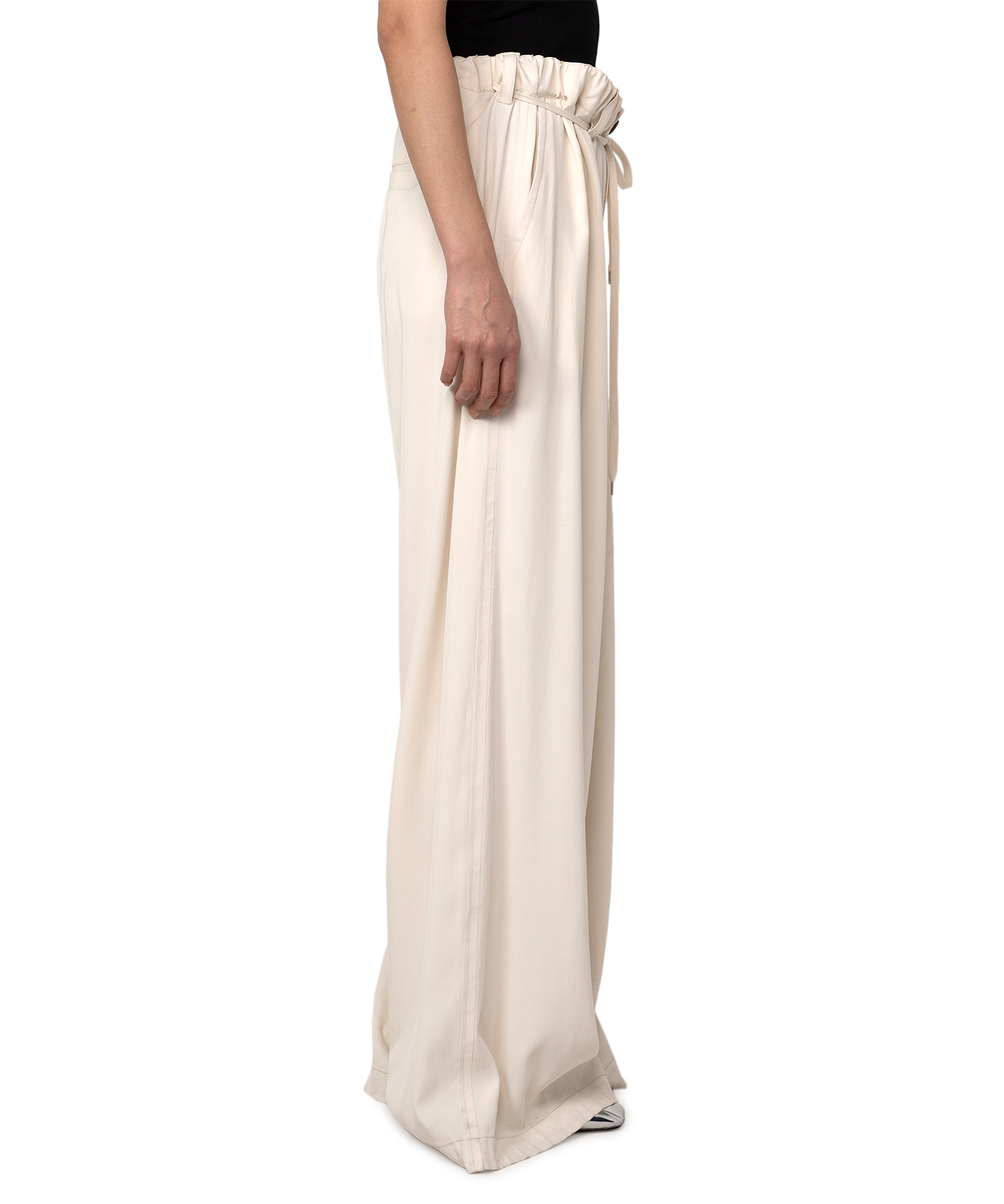 Gathered Viscose Pants