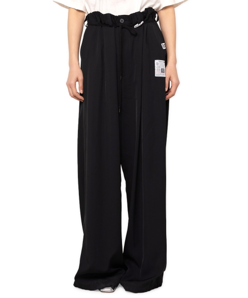 Gathered Viscose Pants