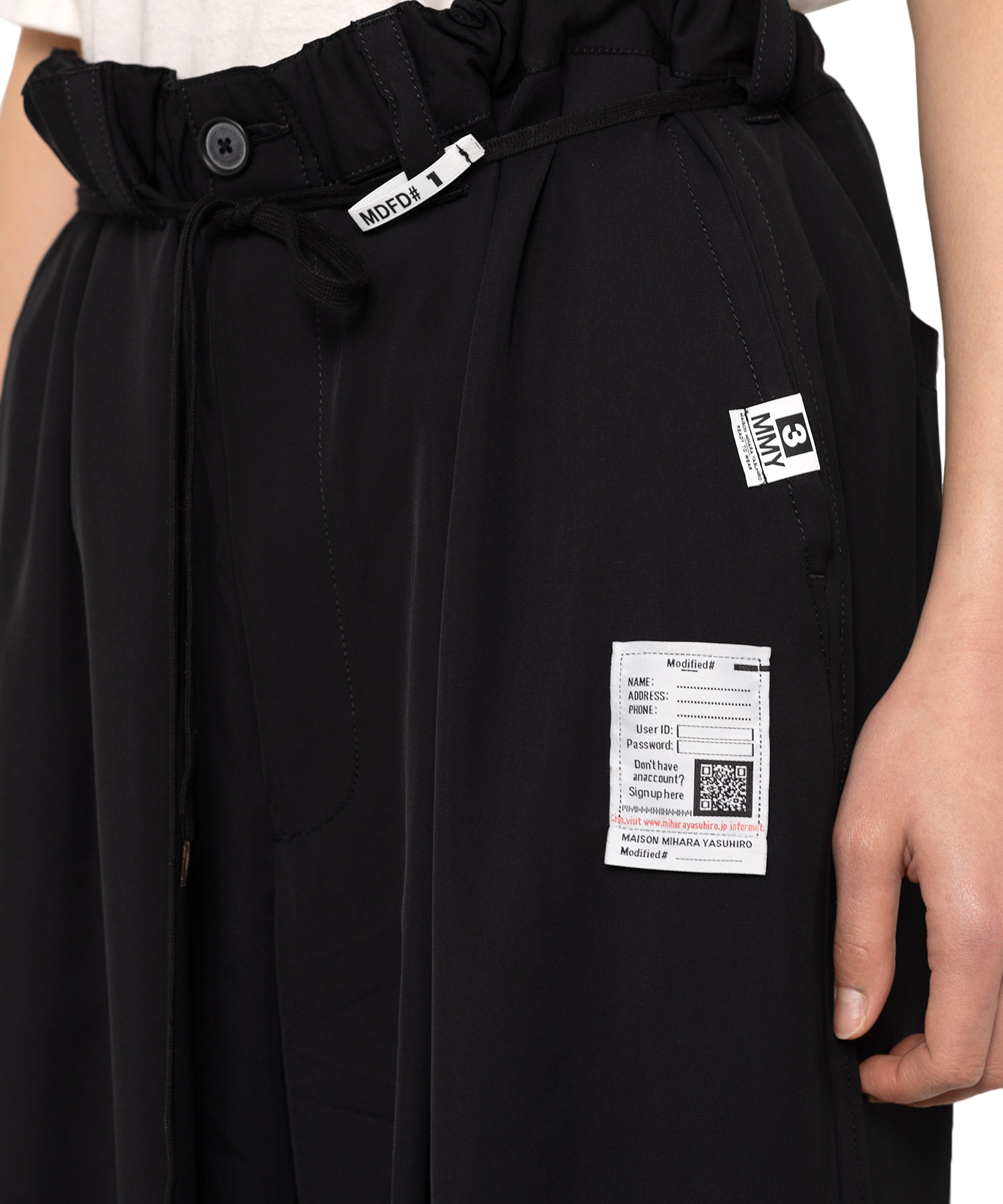 Gathered Viscose Pants