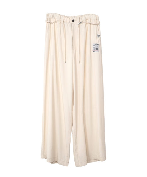 Gathered Viscose Pants