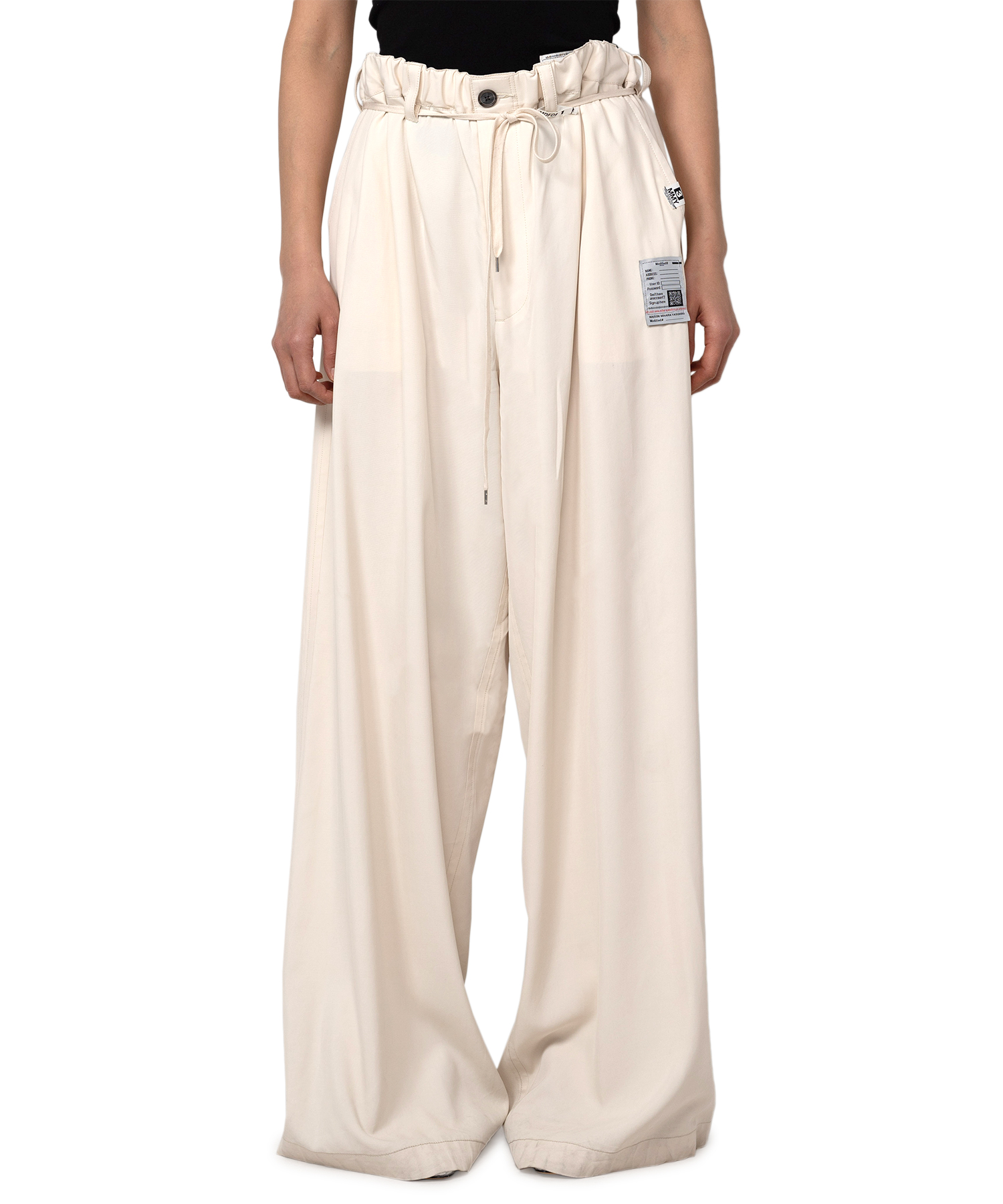 Gathered Viscose Pants