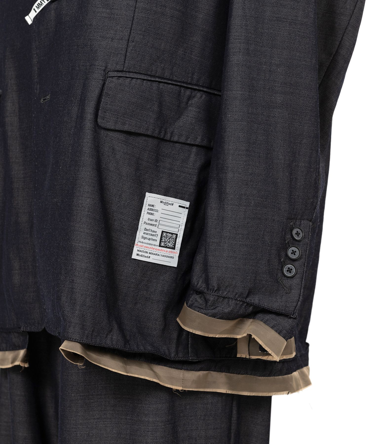 【MIHARA YASUHIRO】Viscose Wool Jacket オーバーサイズ Maison MIHARA YASUHIRO ONLINE STORE（ミハラヤスヒロ