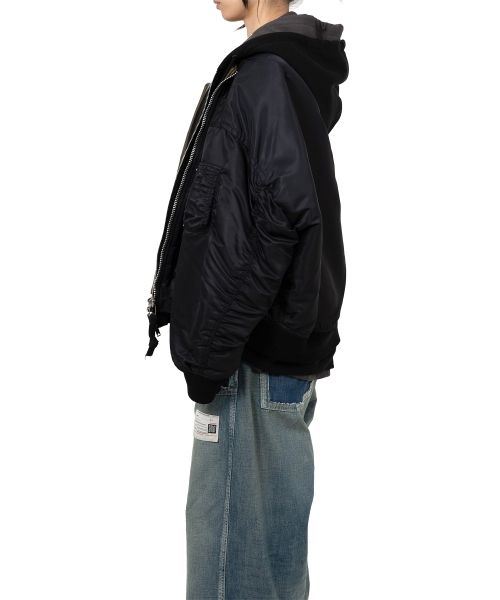 極美品 MHL 2way ライナー ミリタリージャケット ドローコード スミクロ 極美品 MHL 2way ライナー ミリタリージャケット ドローコード