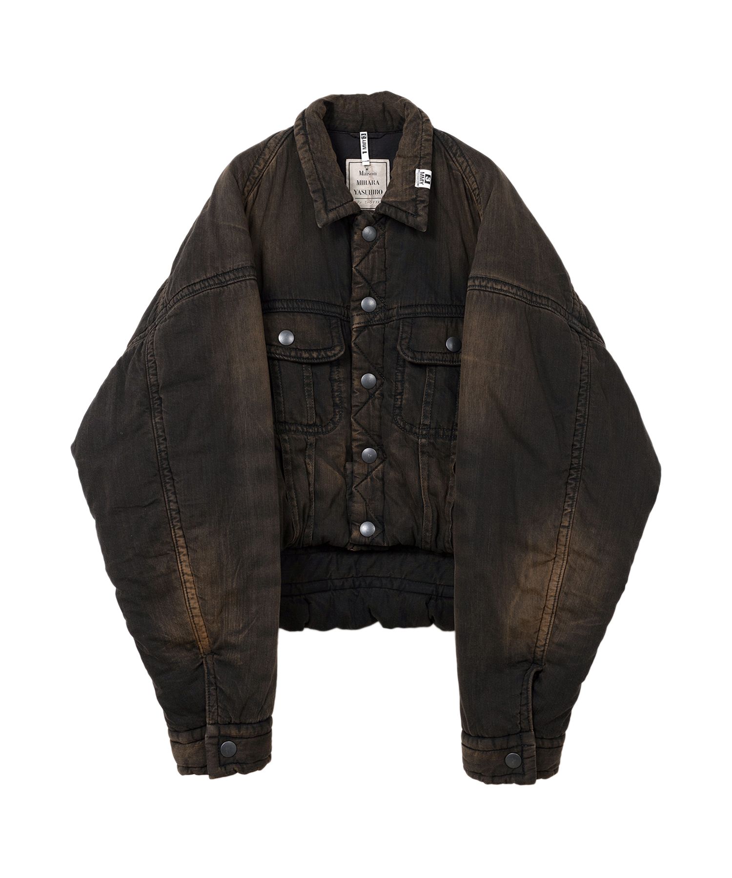 ミハラヤスヒロ　PUFFER DENIM JACKET 中綿　デニム Maison MIHARA YASUHIRO(メゾンミハラヤスヒロ) - PUFFER DENIM