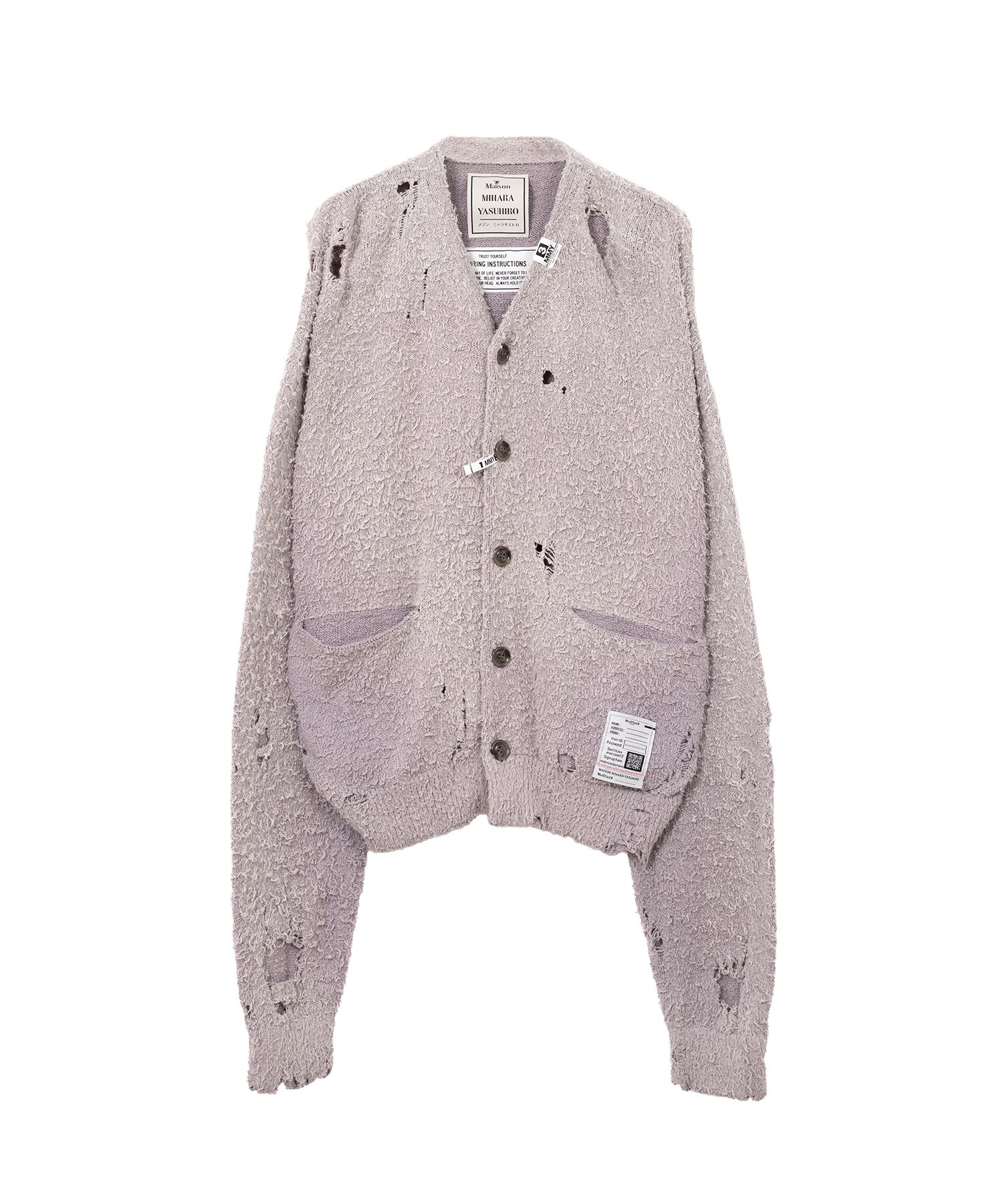 未使用美品✨️21ss メゾンミハラヤスヒロ リサイズニットカーディガン XL メゾンミハラヤスヒロ - Maison Mihara Yasuhiro | bleached