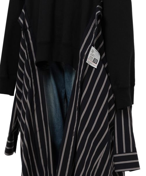 Shirt Combined Half-zip Hoodie Dress