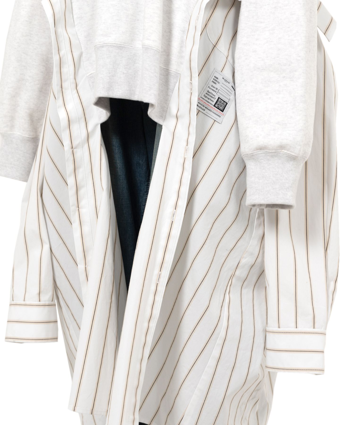 【MIHARAYASUHIRO】Shirt Combined Half-zip Hoodie Dress ３色 Maison MIHARA YASUHIRO ONLINE STORE（ミハラヤスヒロ