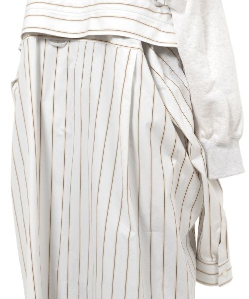 Shirt Combined Half-zip Hoodie Dress