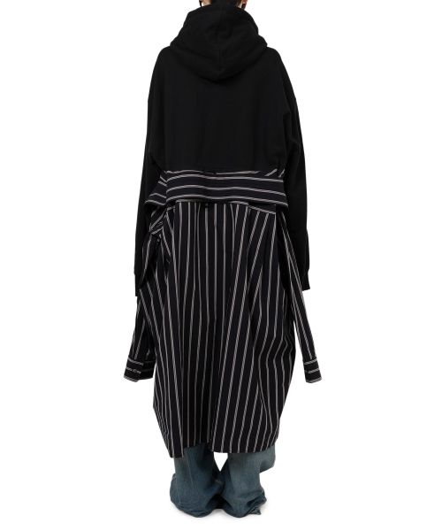 Shirt Combined Half-zip Hoodie Dress