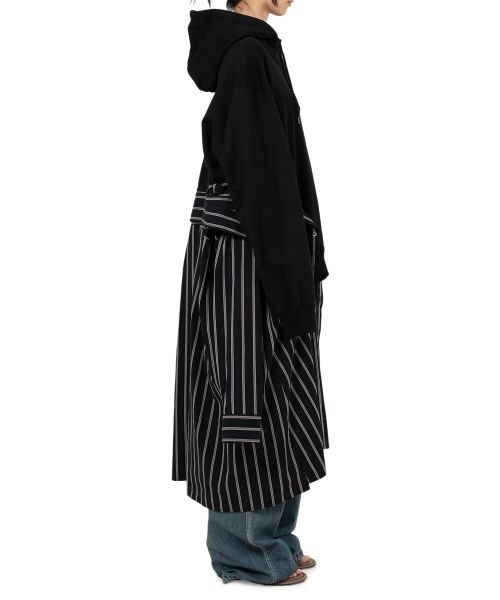 Shirt Combined Half-zip Hoodie Dress