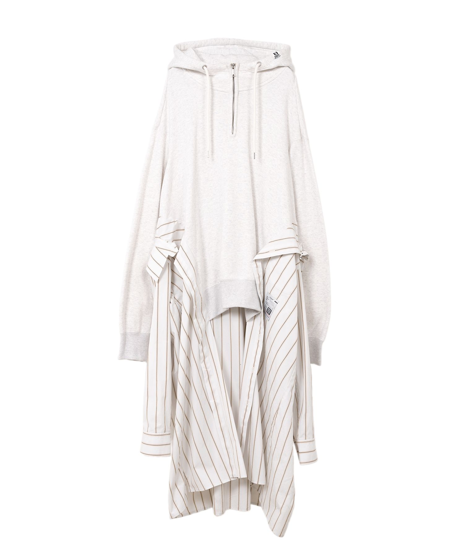 【MIHARAYASUHIRO】Shirt Combined Half-zip Hoodie Dress ３色 Maison MIHARA YASUHIRO ONLINE STORE（ミハラヤスヒロ