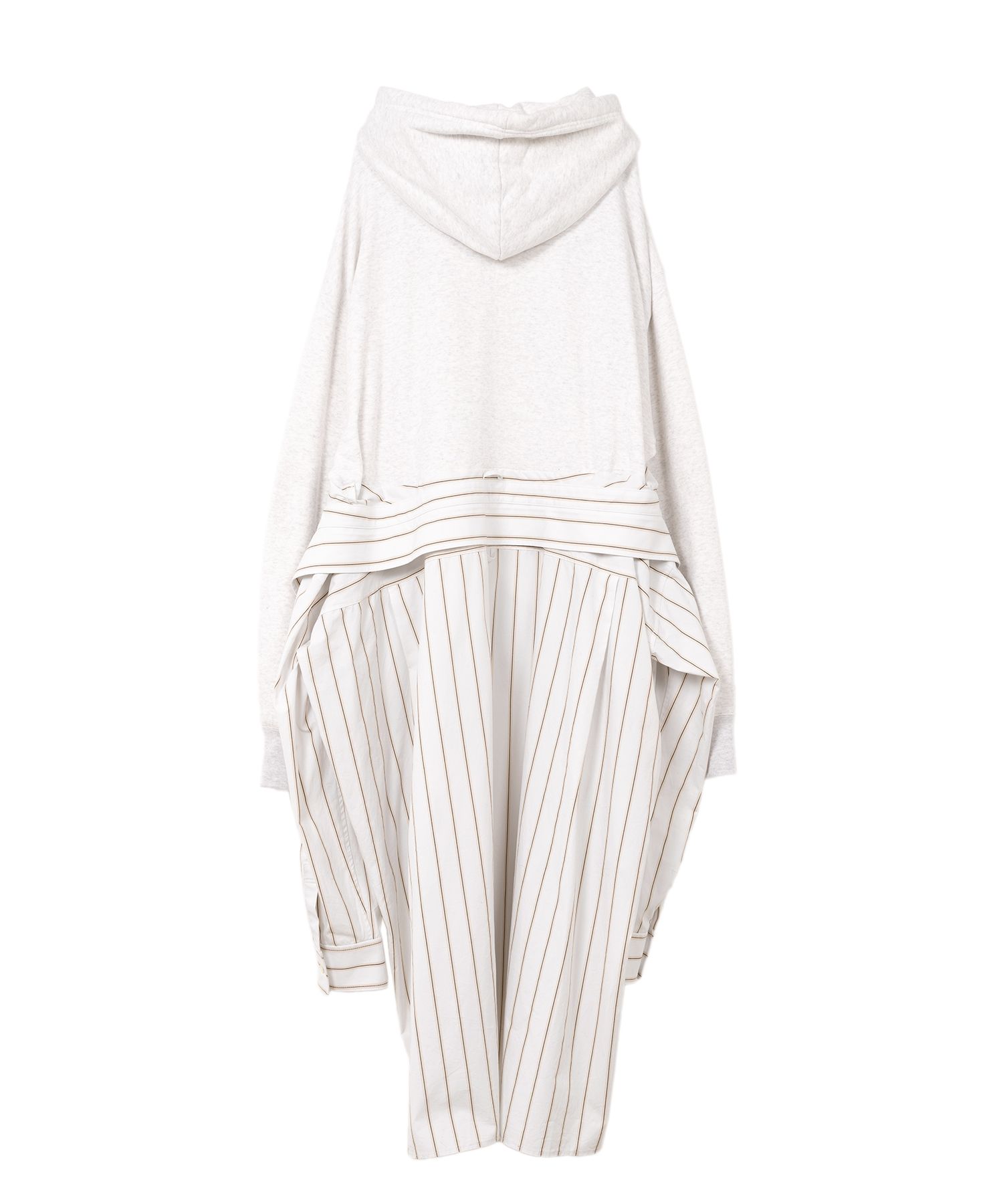 【MIHARAYASUHIRO】Shirt Combined Half-zip Hoodie Dress ３色 Maison MIHARA YASUHIRO ONLINE STORE（ミハラヤスヒロ