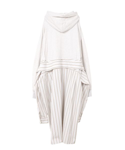 Shirt Combined Half-zip Hoodie Dress