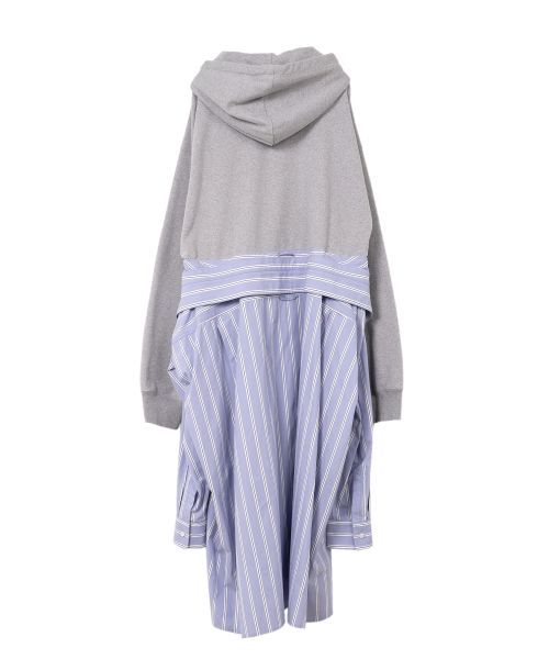 Shirt Combined Half-zip Hoodie Dress
