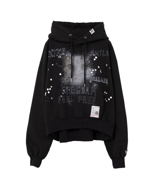 メゾンミハラヤスヒロ　Cat Print Distressed Hoodie Maison MIHARA YASUHIRO ONLINE STORE（メゾンミハラヤスヒロ