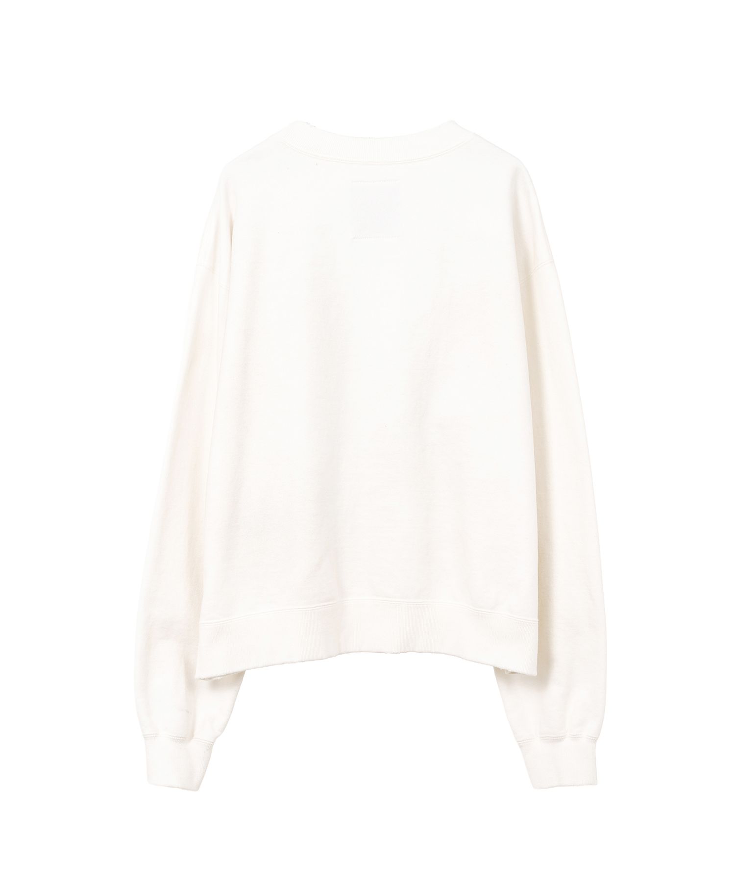 Cat Printed Embellished Distressed Sweatshirt