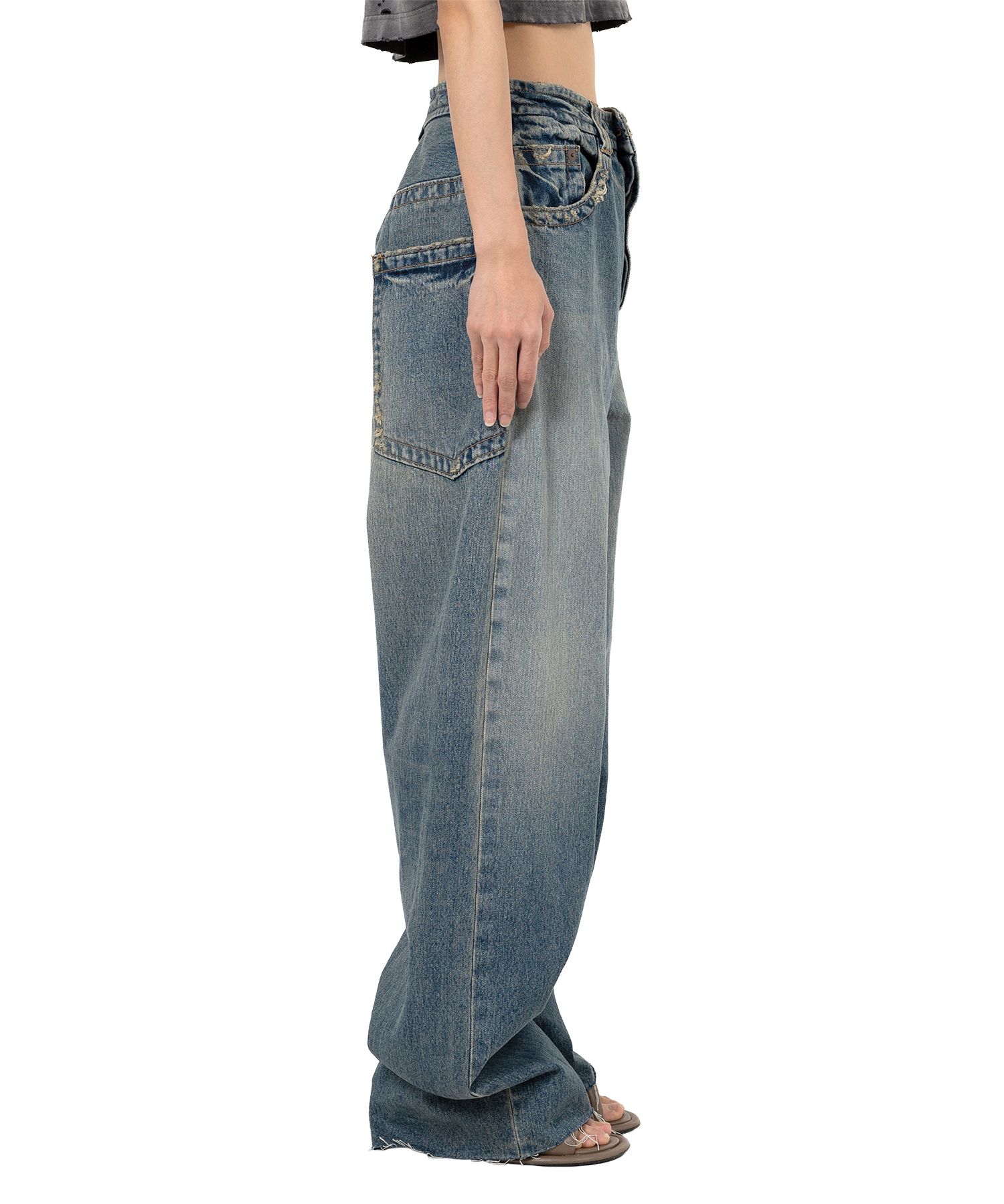 Maison Mihara Yasuhiro ワイドパンツ 美品 カットポケット Maison MIHARA YASUHIRO ONLINE STORE（メゾンミハラヤスヒロ