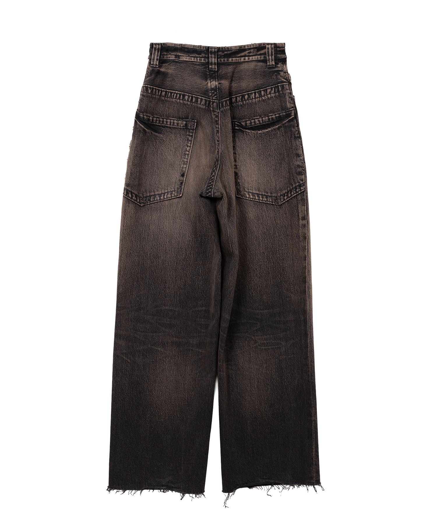 Amateur Sewn Like Wide Denim Pants