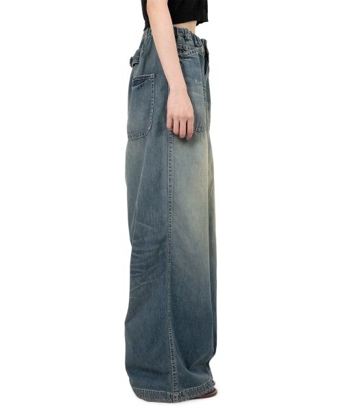 Light Denim Wide Pants