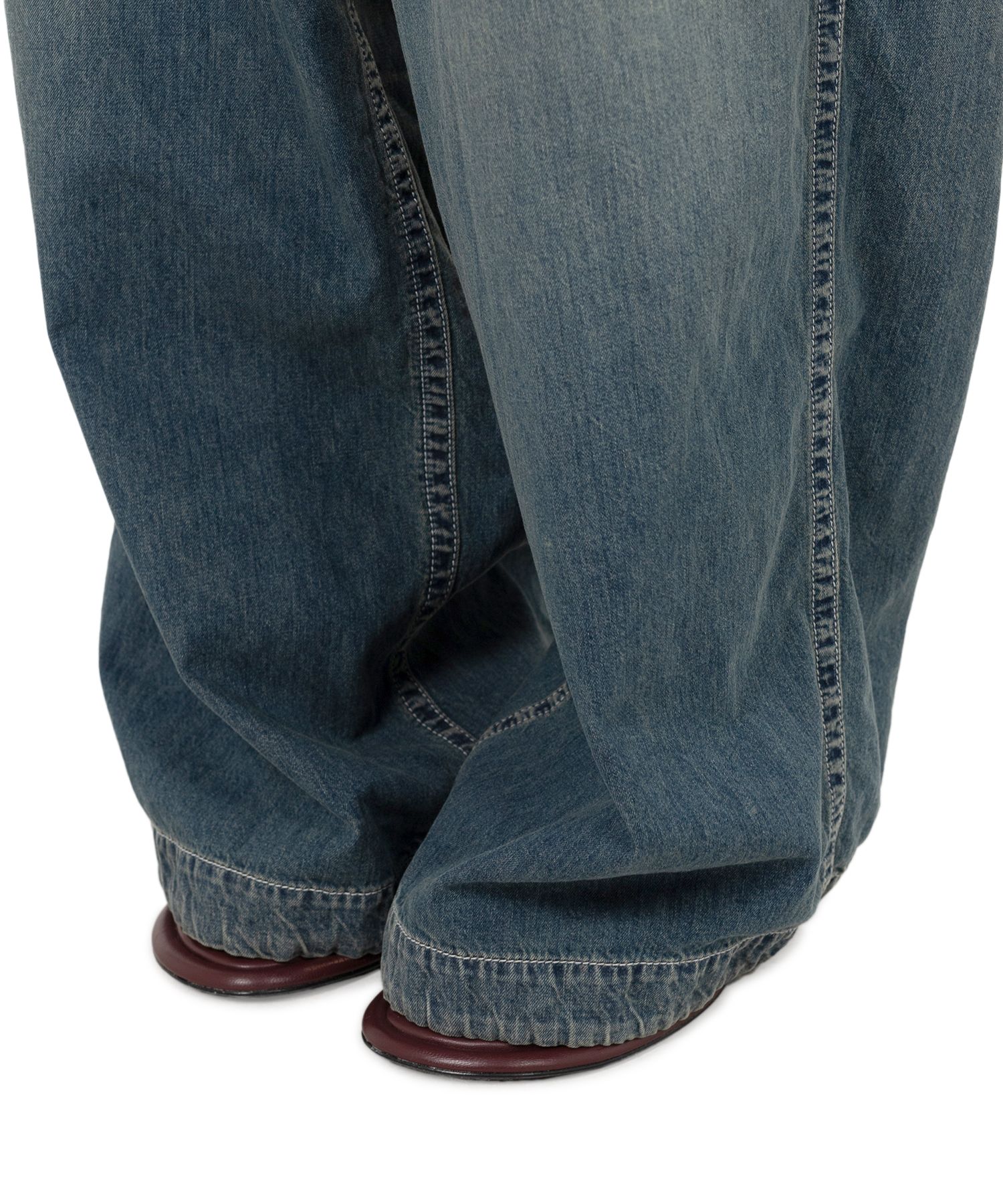 Light Denim Wide Pants