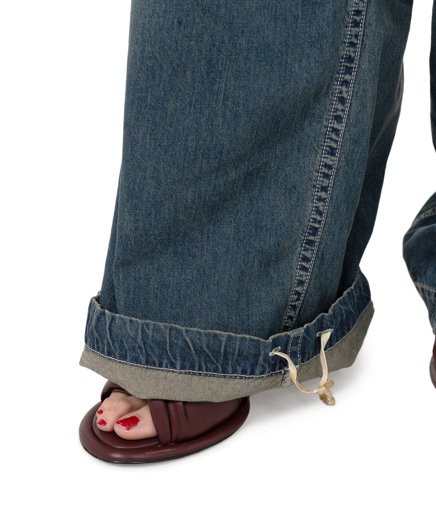 Light Denim Wide Pants