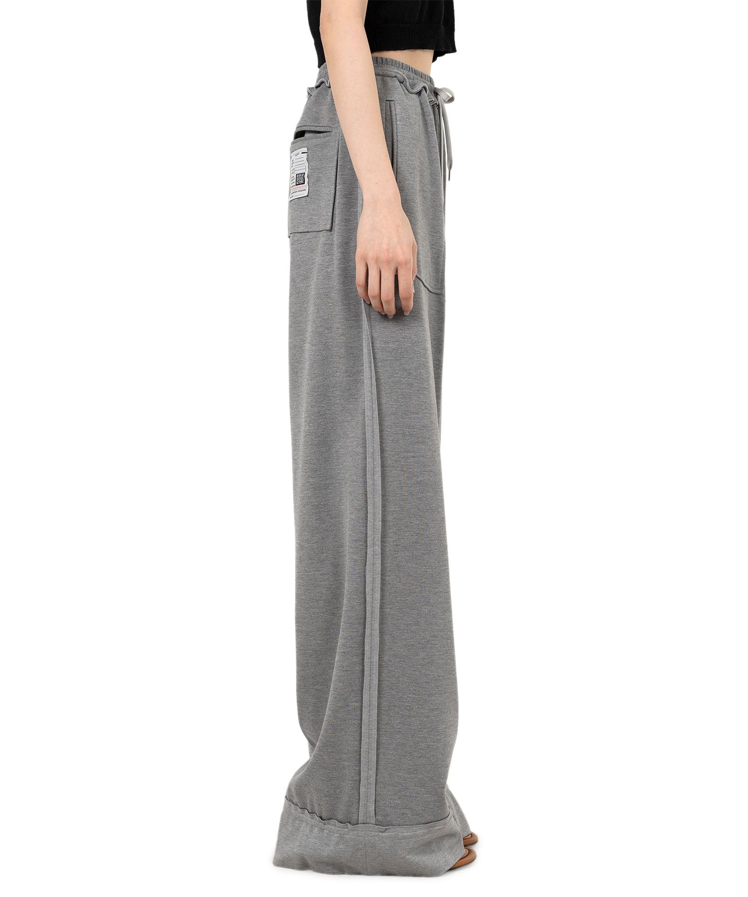 【MIHARAYASUHIRO】Inside-out Pants ワイドシルエット 全２色 INSIDE OUT PANTS(36 BLACK): Maison MIHARA YASUHIRO: WOMENS