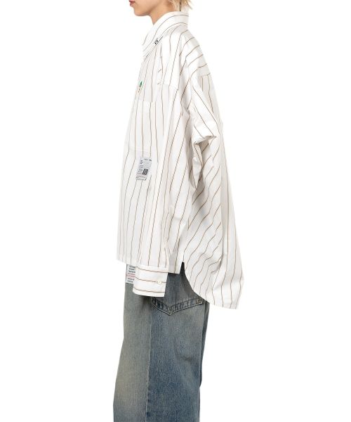 LEON Embroidery Stripe Shirt