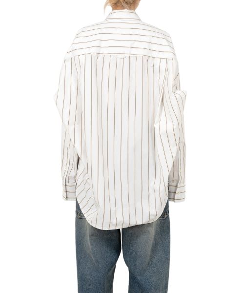 LEON Embroidery Stripe Shirt