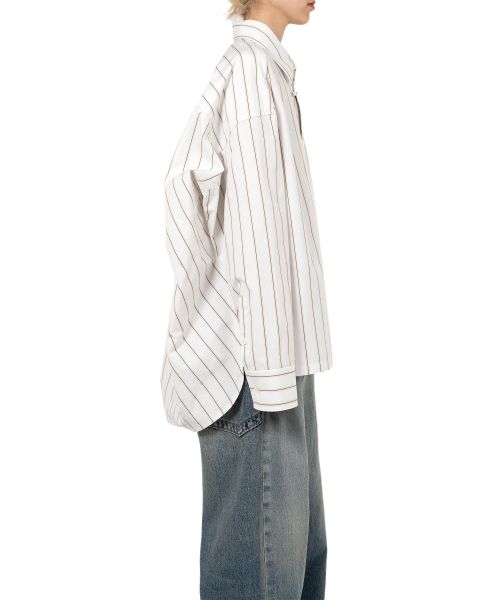 LEON Embroidery Stripe Shirt